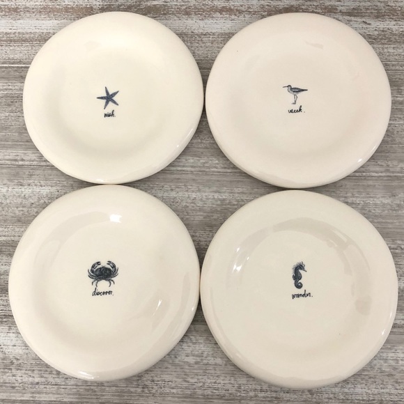 Rae Dunn Small Plates Nautical Seaside Theme - Picture 2 of 7